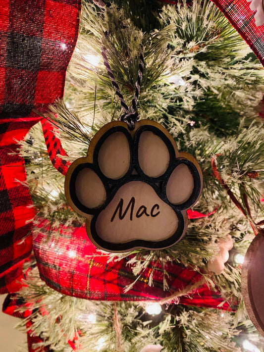 Dog Paw Customized Ornament