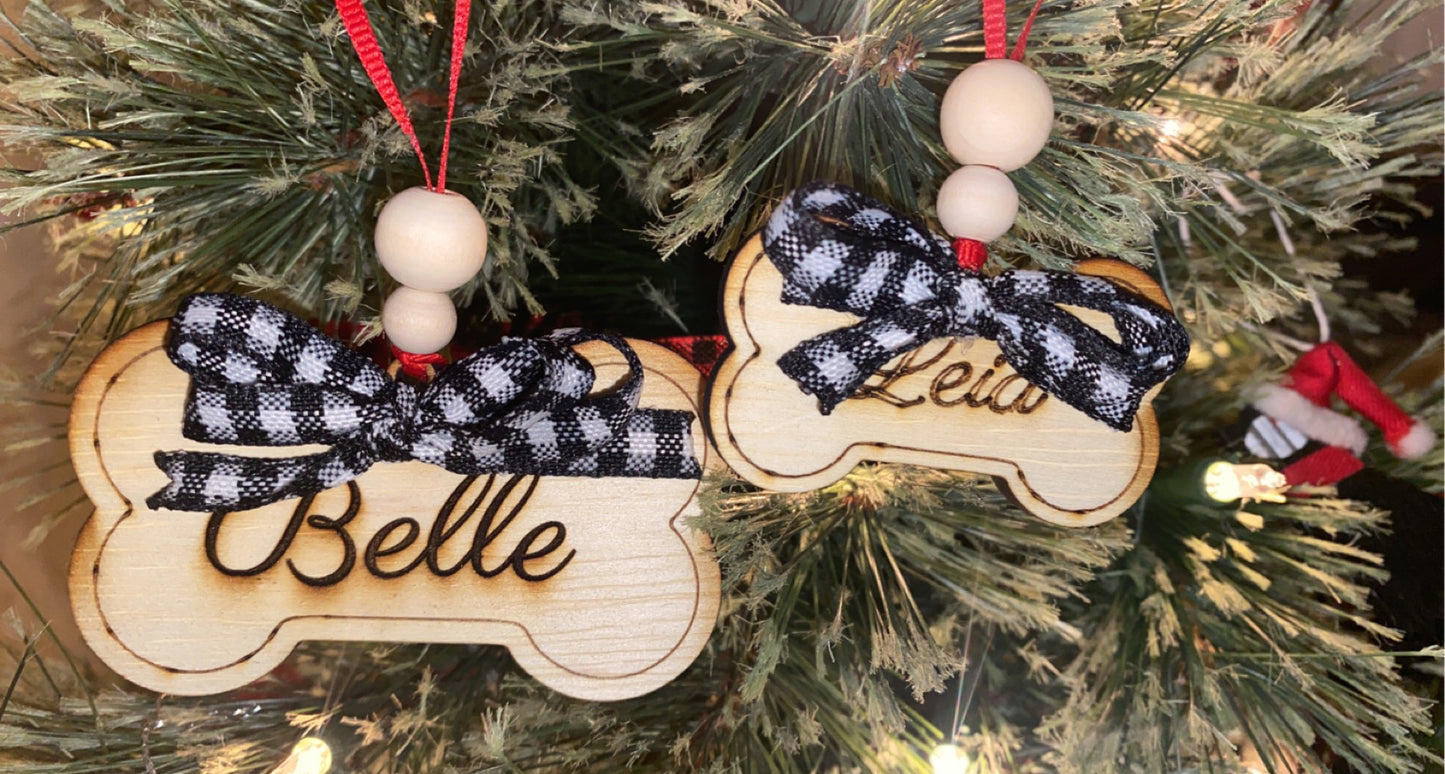 Dog Bone Customized Ornament