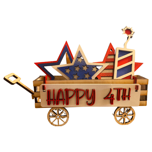 Exchangeable Wagon 4th Of July